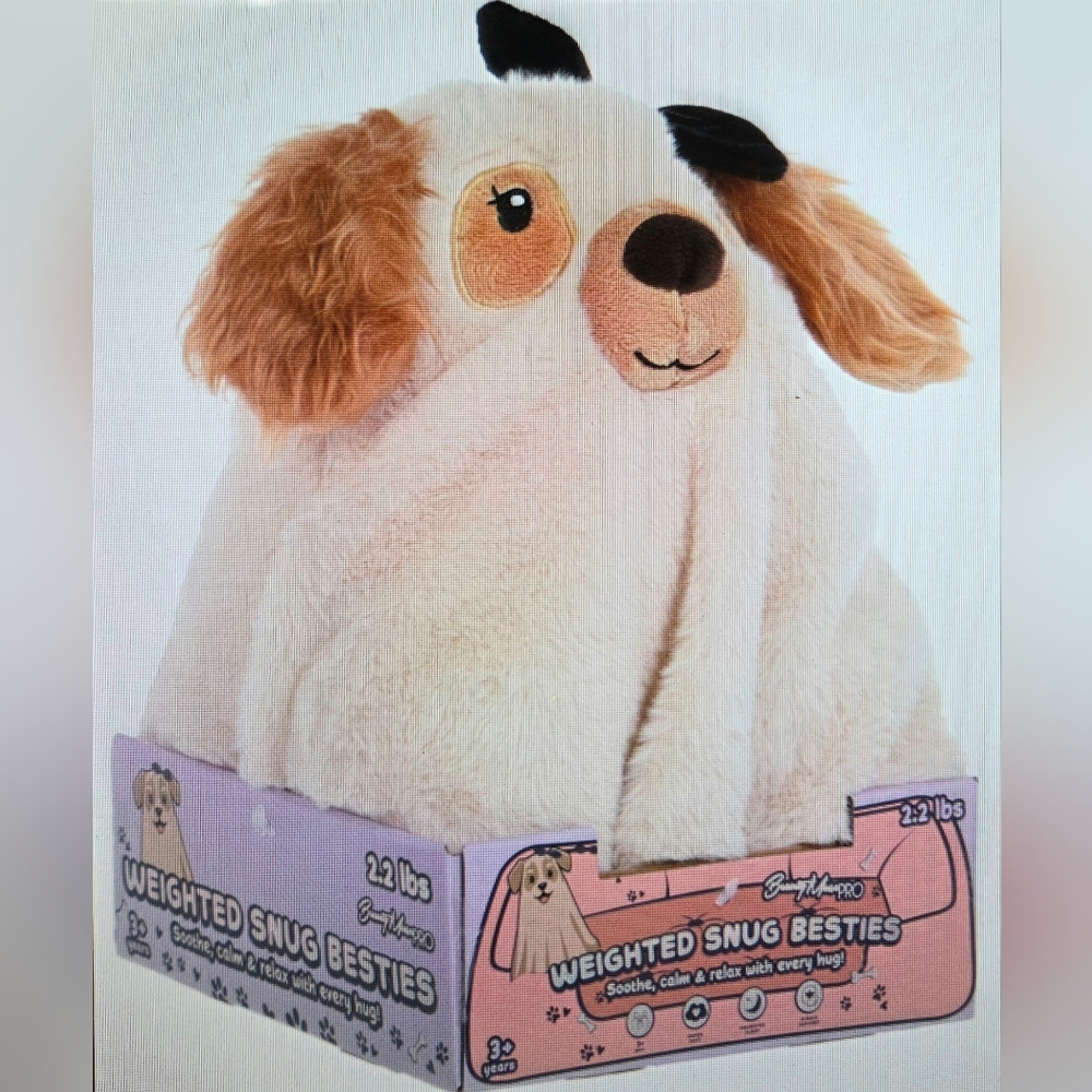 Beauty Muse Weighted Plush Snug Besties Dog.